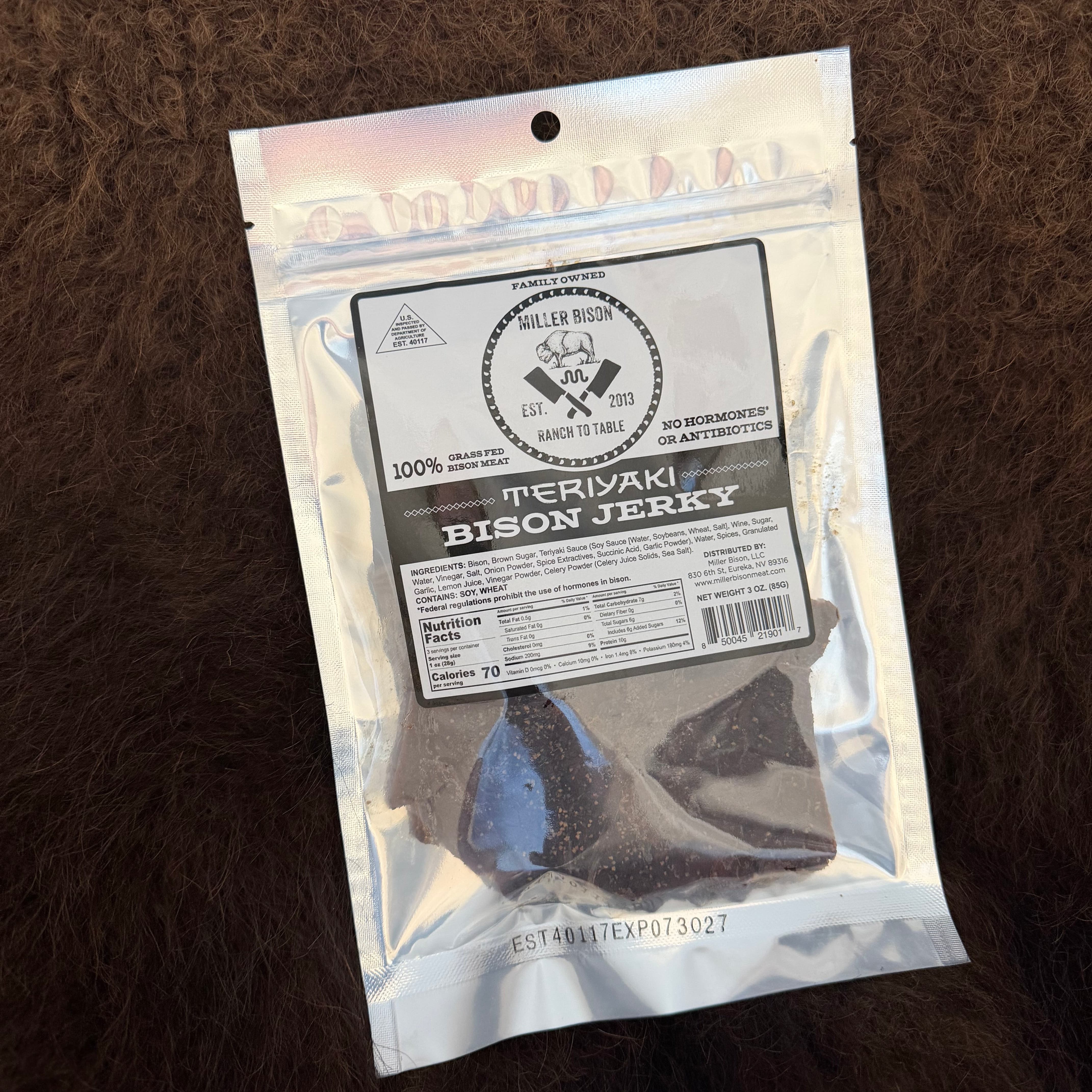 Teriyaki Bison Jerky