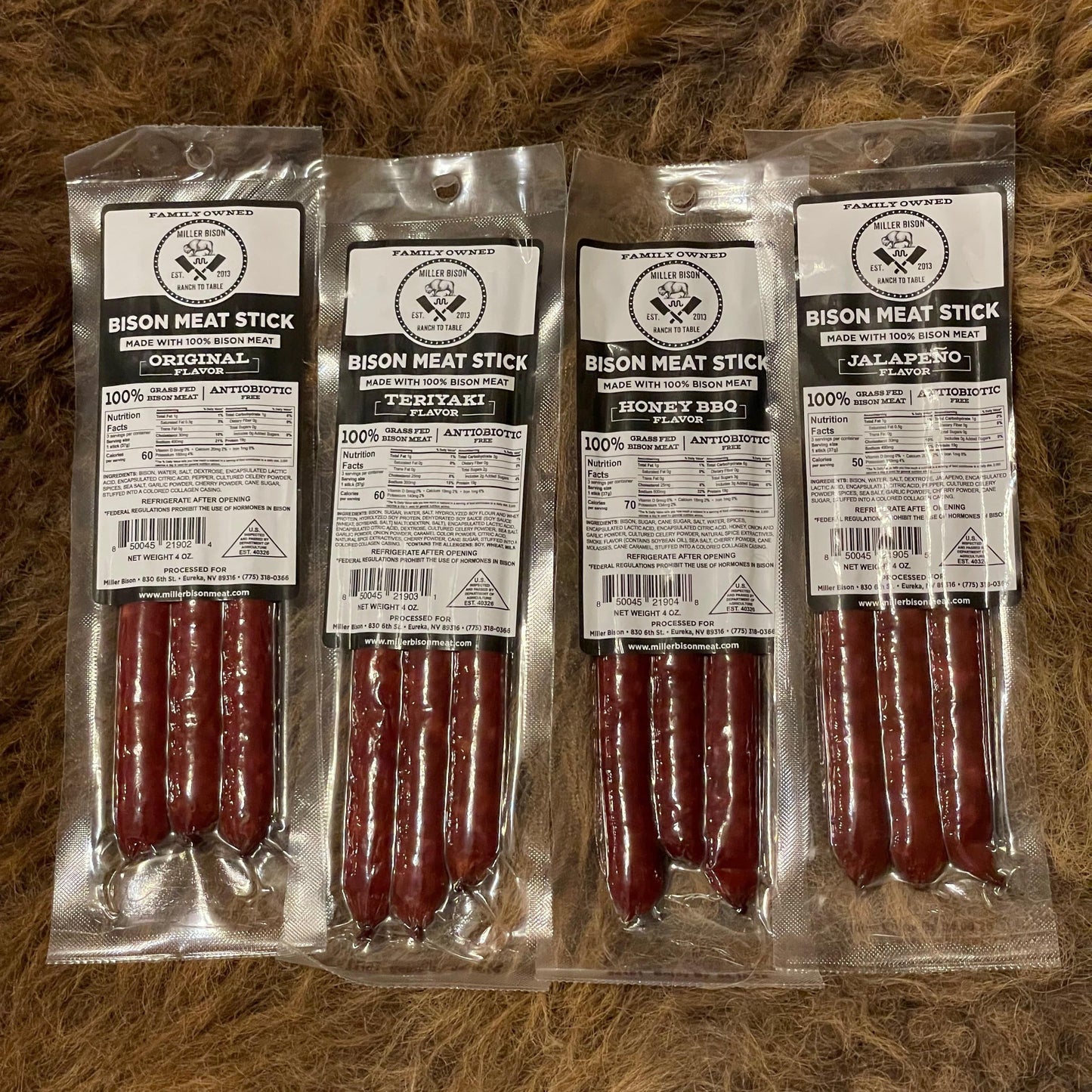 Jalapeño Bison Meat Sticks