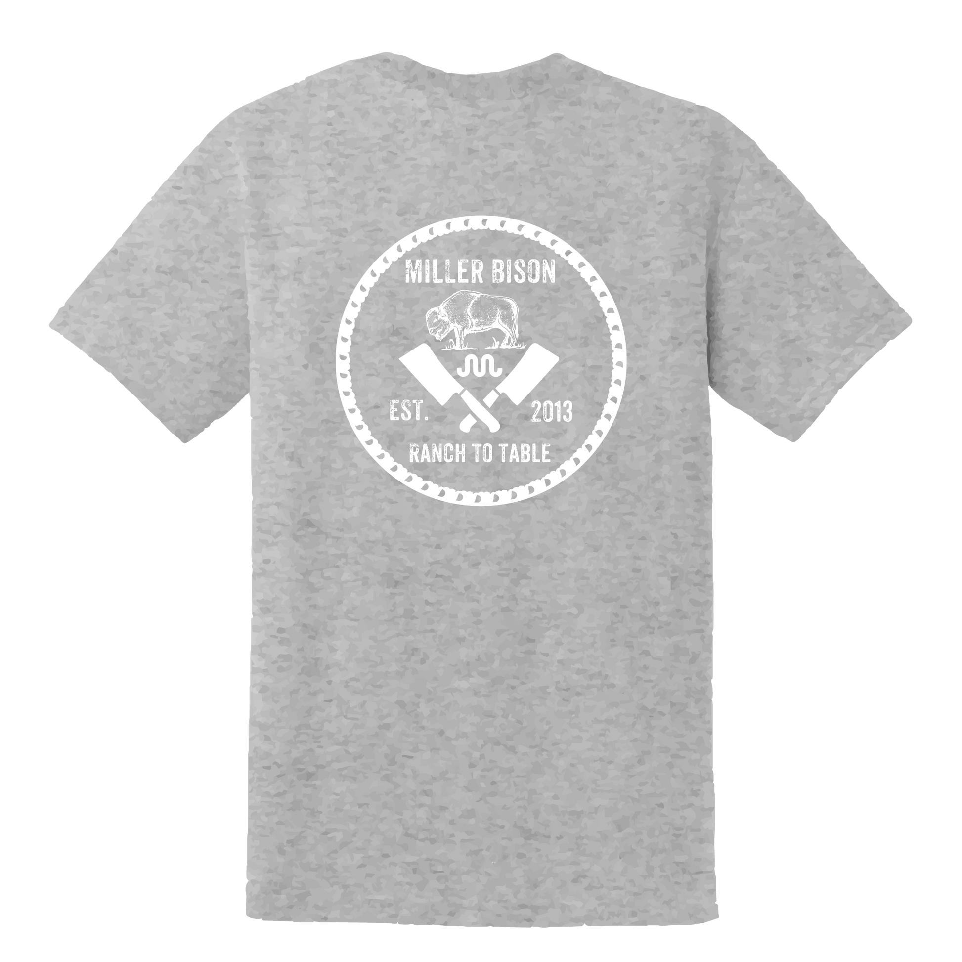 Miller-Bison Miller Bison Short Sleeve T-Shirt - Gray