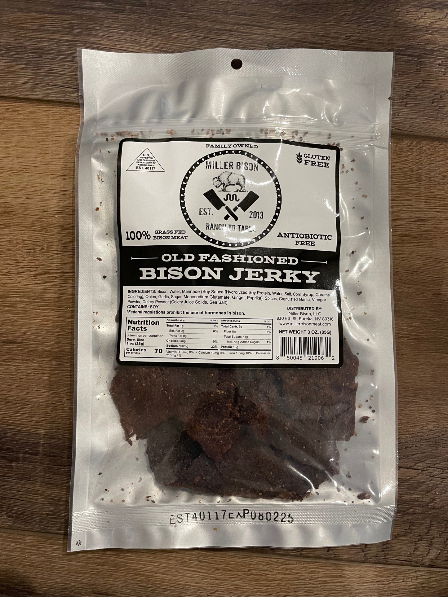 Old Fashioned Bison Jerky