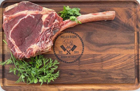 Miller Bison LLC. Bison Meat Tomahawk Steak