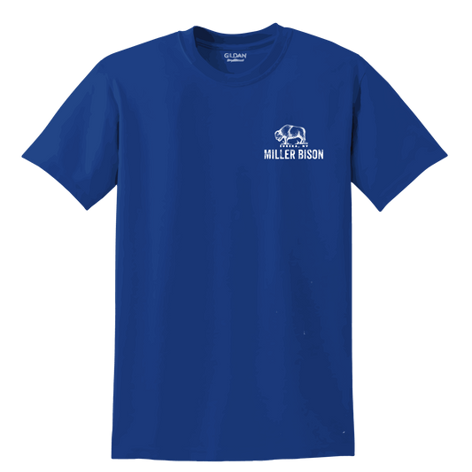 Miller-Bison Miller Bison Short Sleeve T-Shirt - Blue