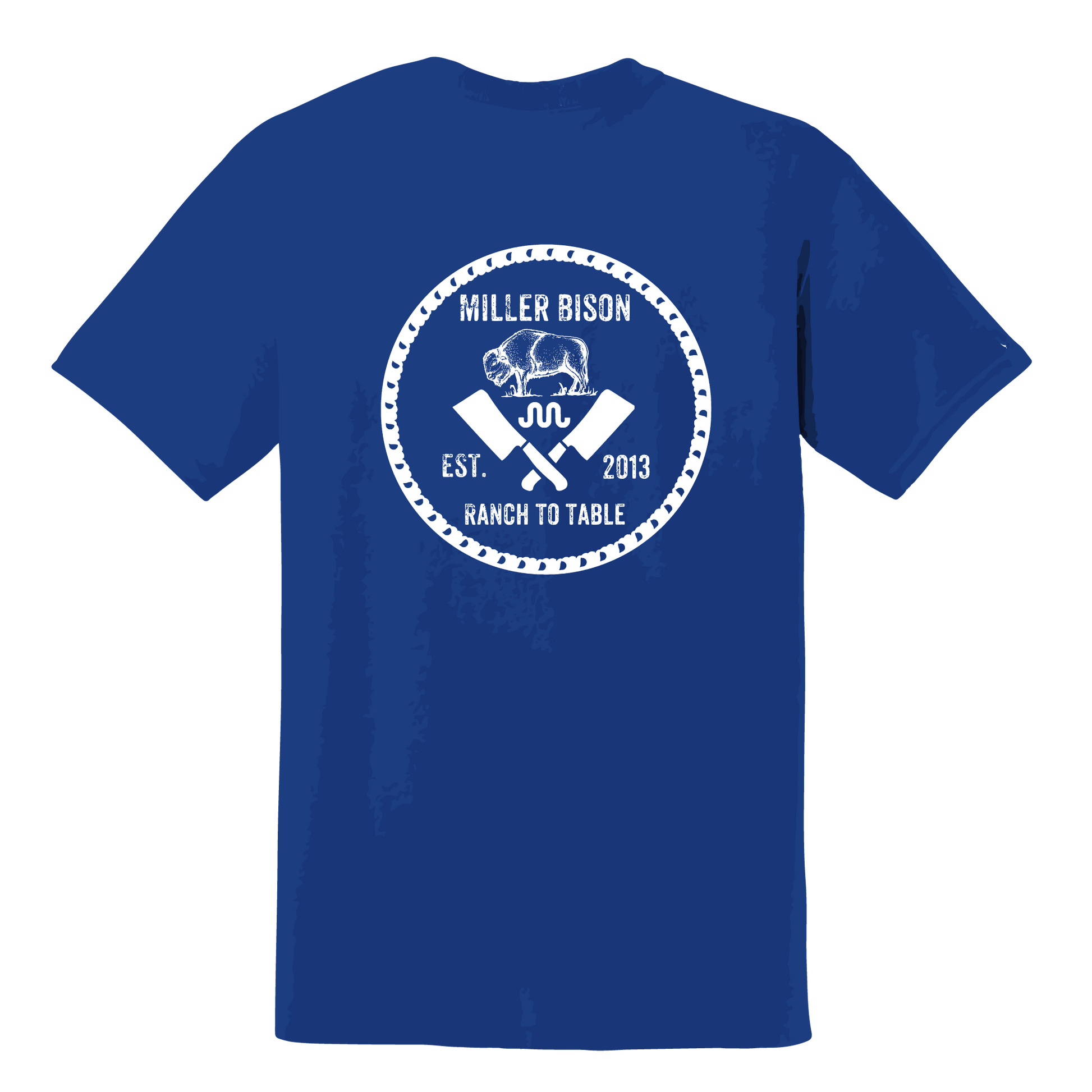 Miller-Bison Miller Bison Short Sleeve T-Shirt - Blue