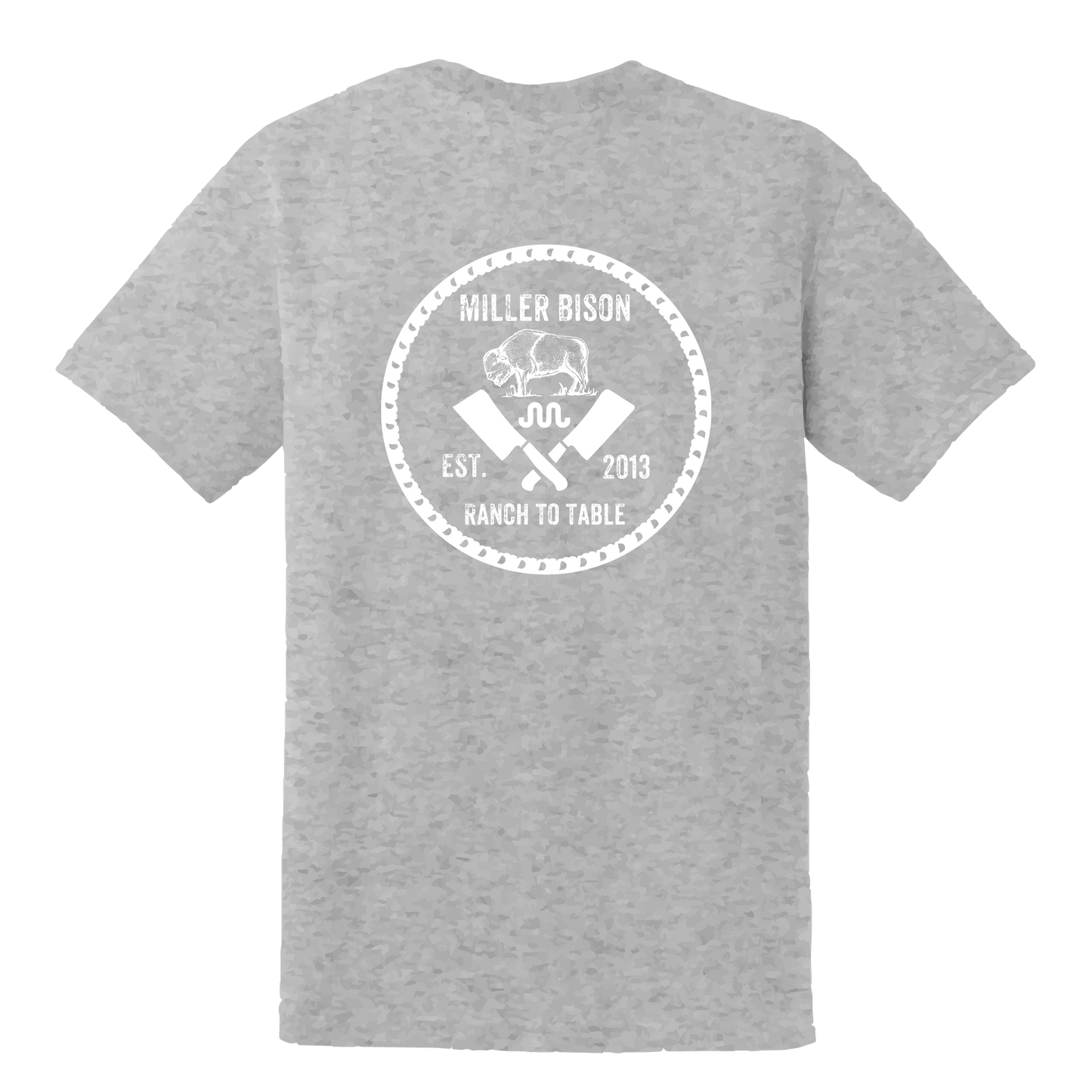 Miller-Bison Miller Bison Short Sleeve T-Shirt - Gray