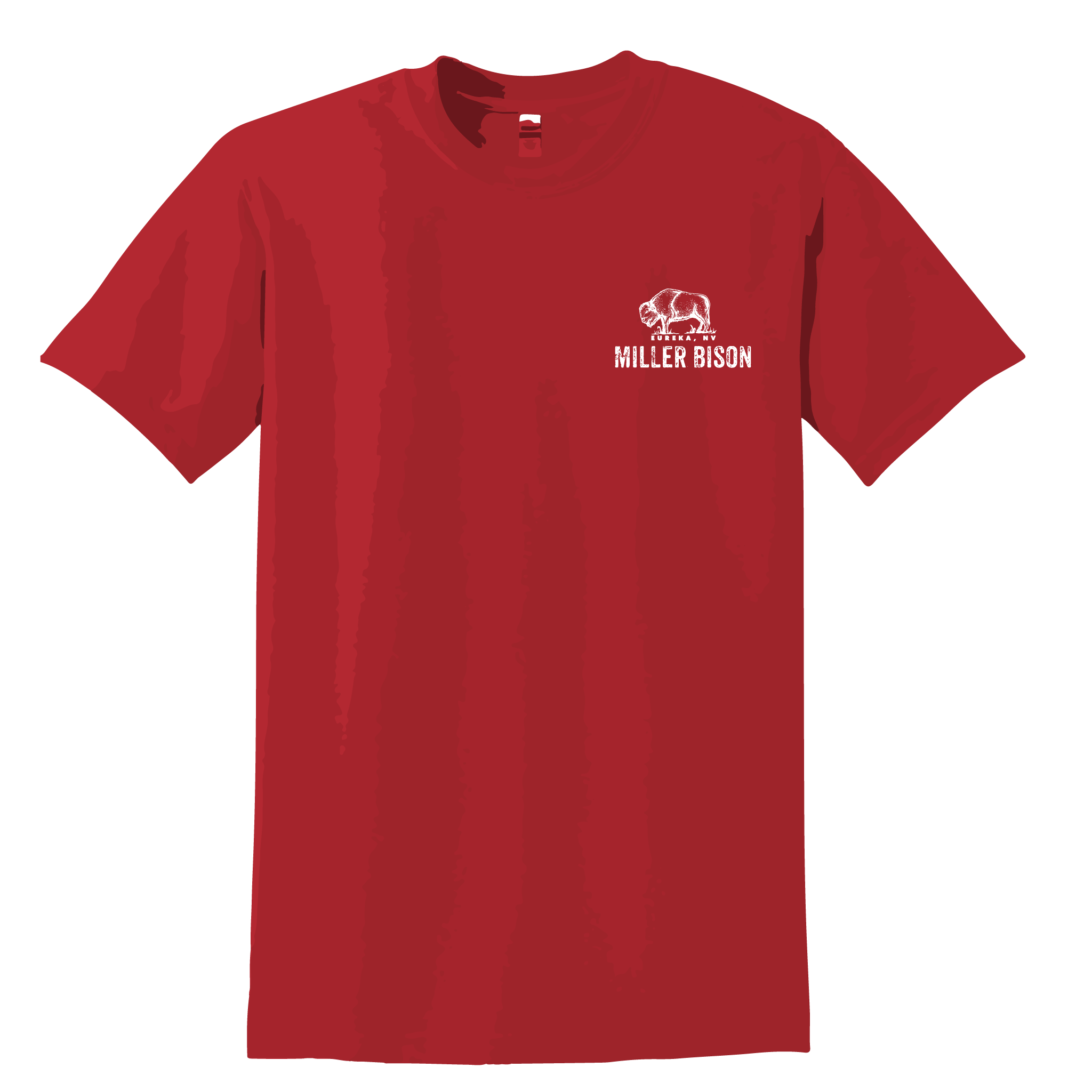 Miller Bison Short Sleeve T-Shirt - Red – Miller Bison LLC.