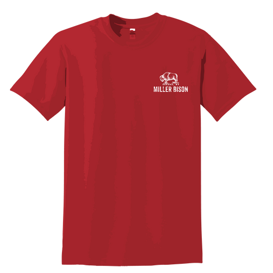 Miller-Bison Miller Bison Short Sleeve T-Shirt - Red