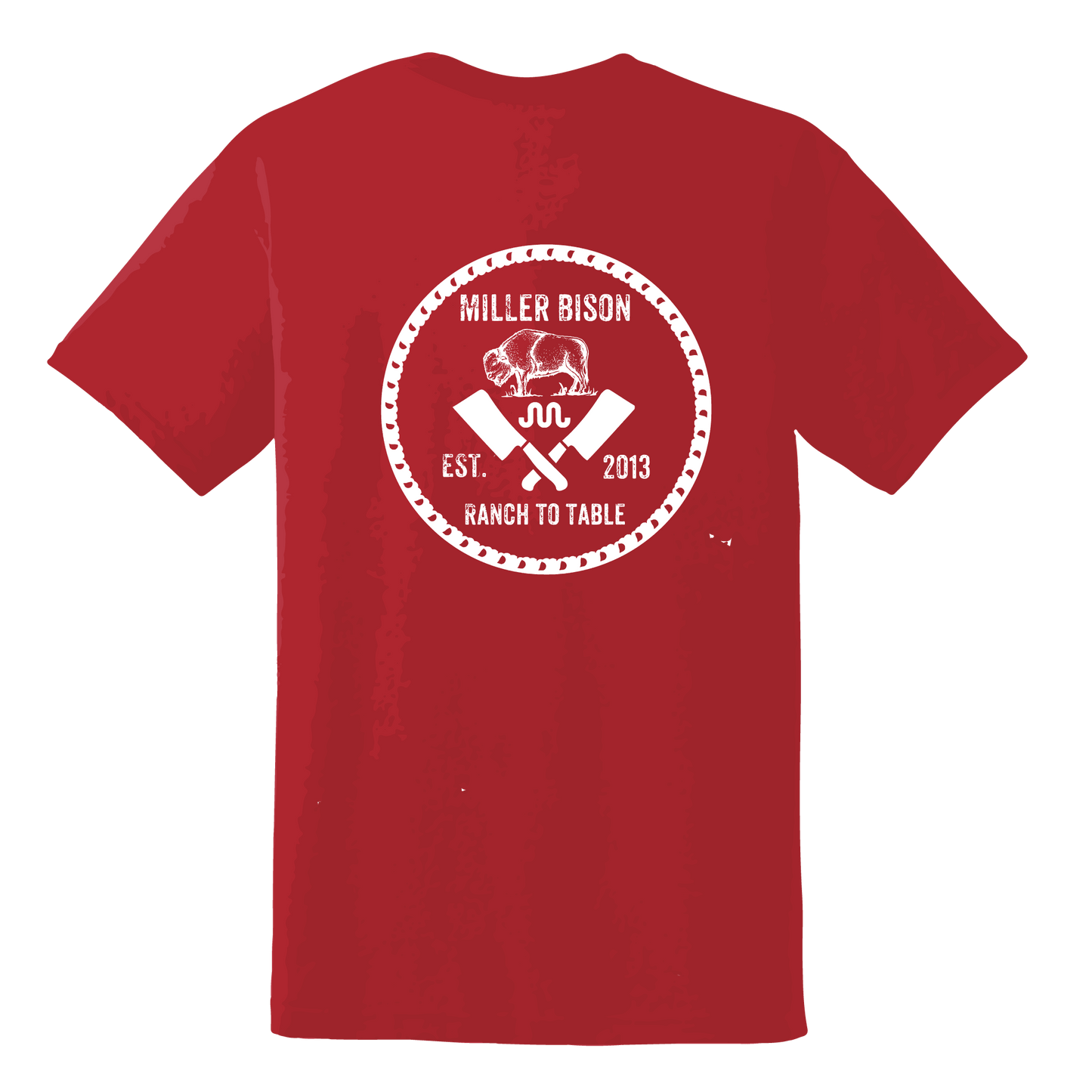 Miller-Bison Miller Bison Short Sleeve T-Shirt - Red